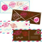 Chocolate Transfer Sheet Valentine's Bars