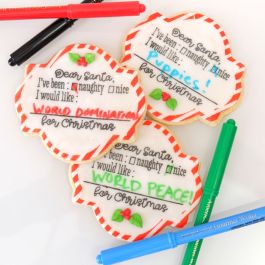 Letter to Santa Fill In Cookie Stencil Set - Evil Cake Genius