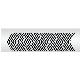 Diamond Stripe Shortened Stencil - Evil Cake Genius