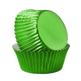 Cupcake Liners Foil Green - Evil Cake Genius