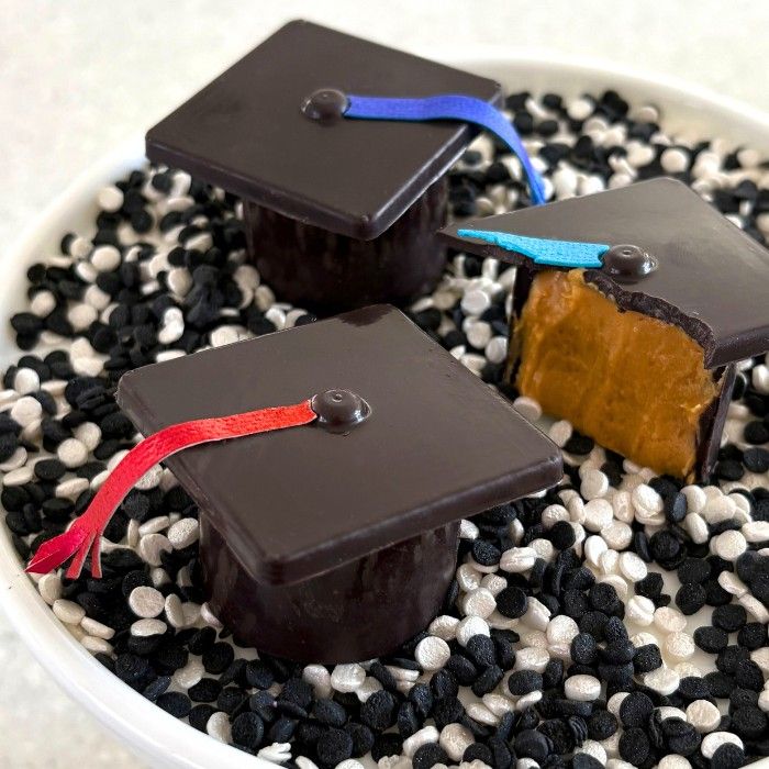 Graduation Cap 3 Part Chocolate Mold