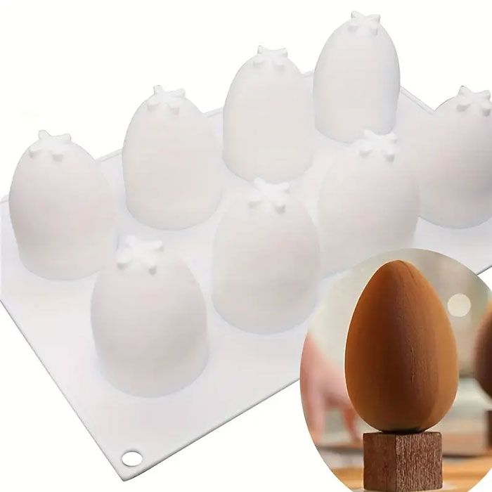 3D Silicone Egg Mold 8 Cavity