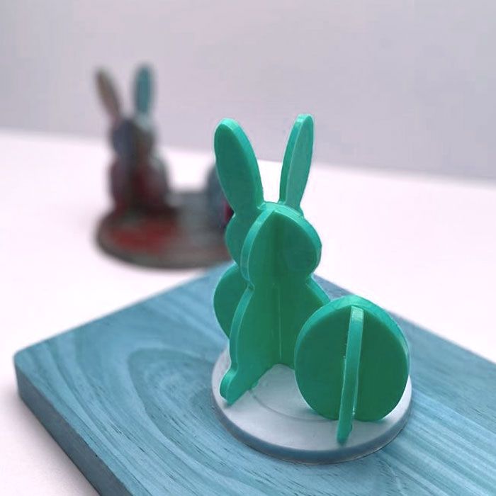 Chocolate Mold Stand Up Rabbit and Egg 