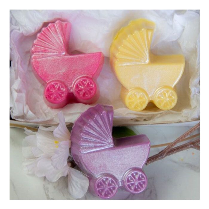 Baby Stroller 3 Part Chocolate Mold