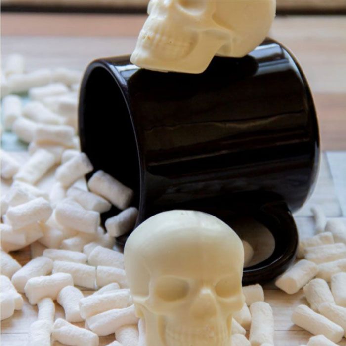 Medium Skull 3 Part Chocolate Mold