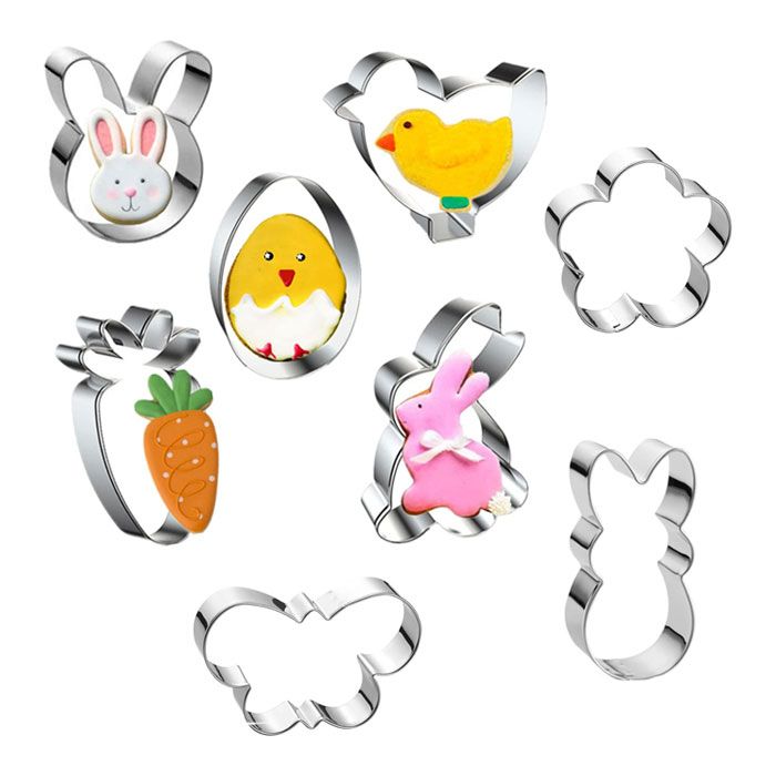 8 Piece Spring Cookie Cutter Set