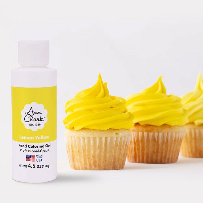 Lemon Yellow Food Color Gel, Large 4.5 oz.  (SKU 34-029)