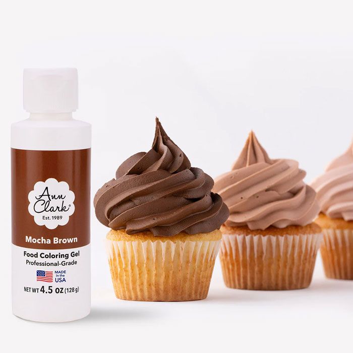 Mocha Brown Food Color Gel, Large 4.5 oz. 