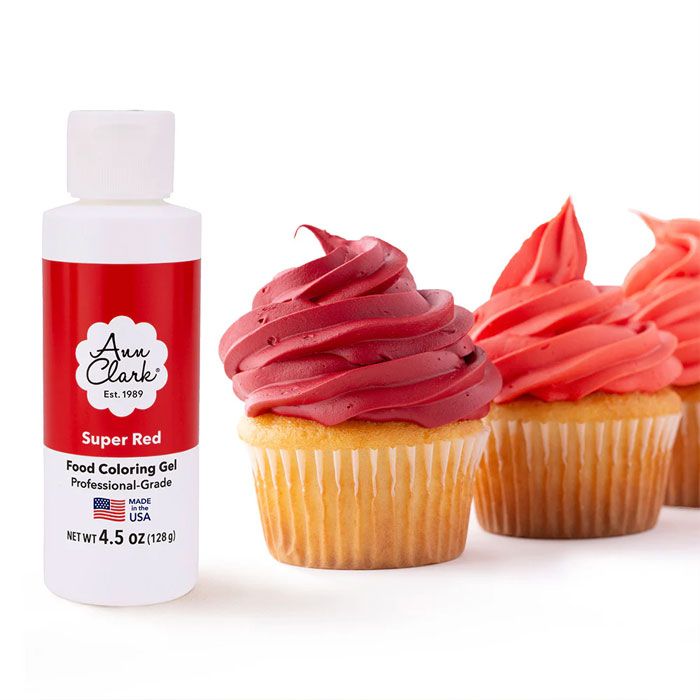 Super Red Food Color Gel, Large 4.5 oz. (SKU 34-028)