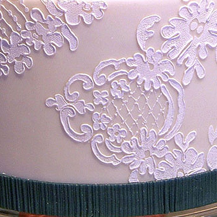 Alencon Lace Cartouche Stencil