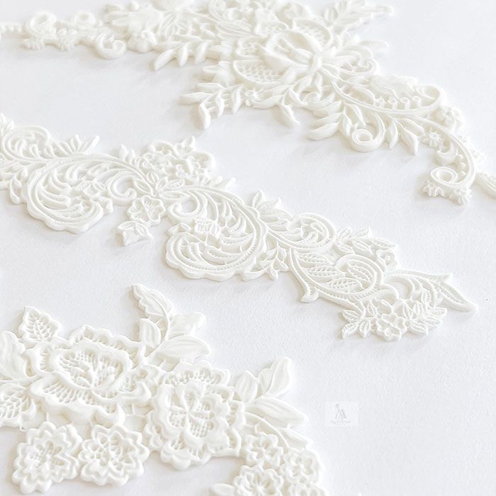 Lace Appliques Silicone Mold by Angela Morrison