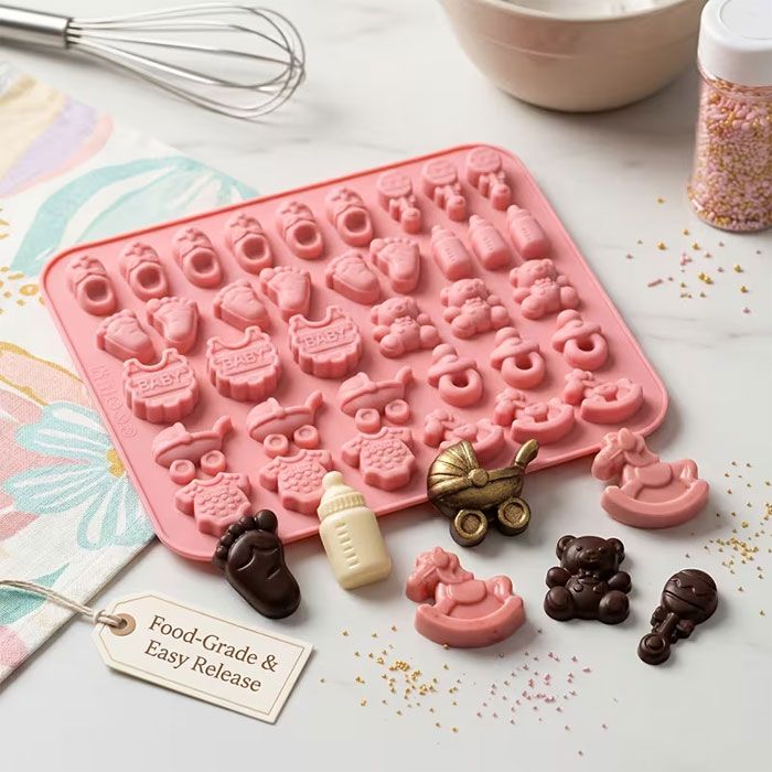 Baby Shower Charms Silicone Mold