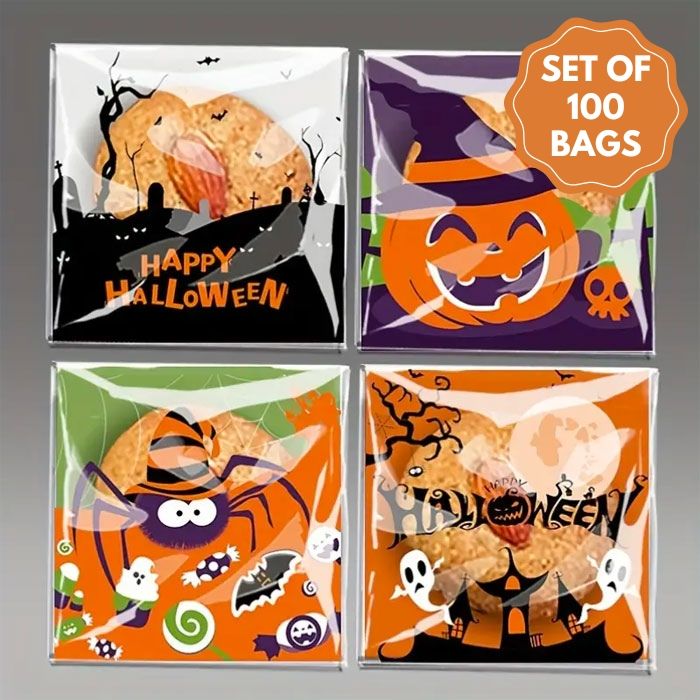 Self Seal Cookie Bags Halloween