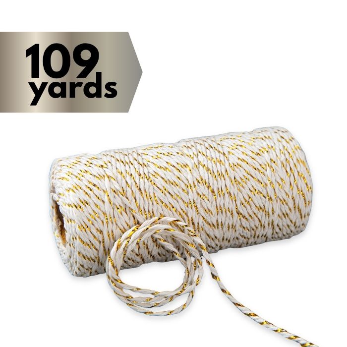 Baker's Twine Gold & White