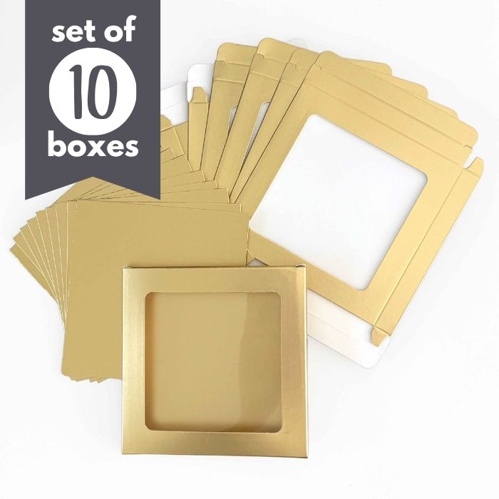 Big Cookie Boxes Gold