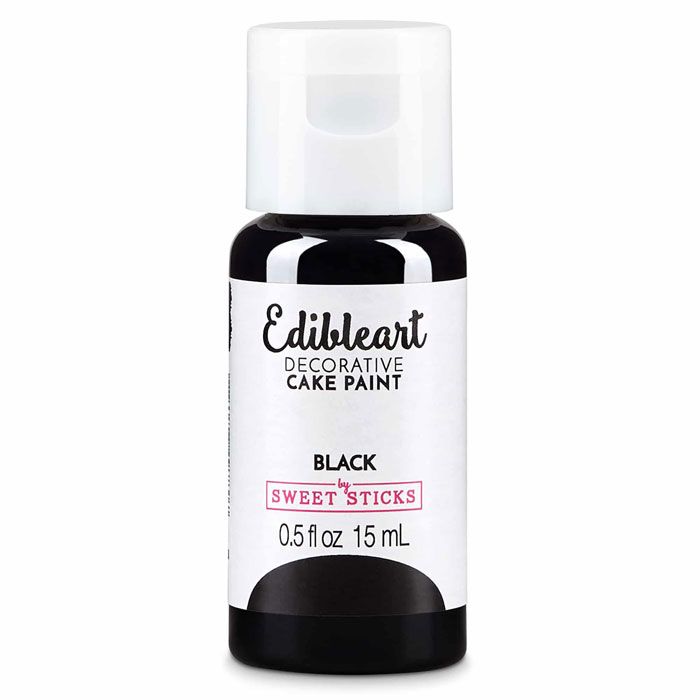 Edible Arts Matte Black Paint-15ml