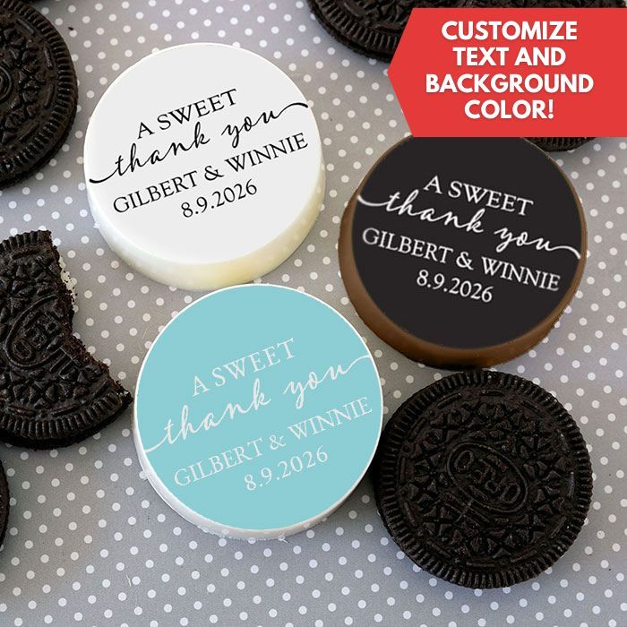 Customizable Icing Sheets Sweet Thank You Cookie/Cupcake