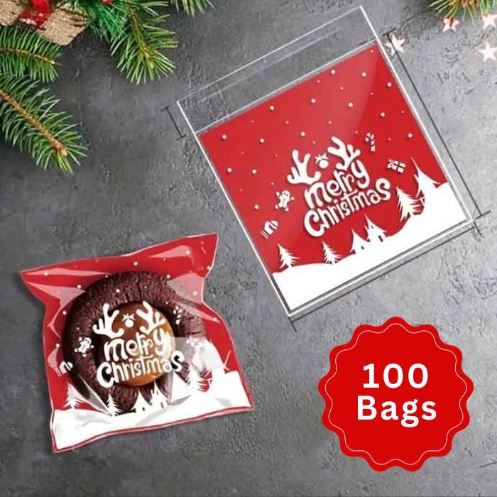 Self Seal Cookie Bags Antlers