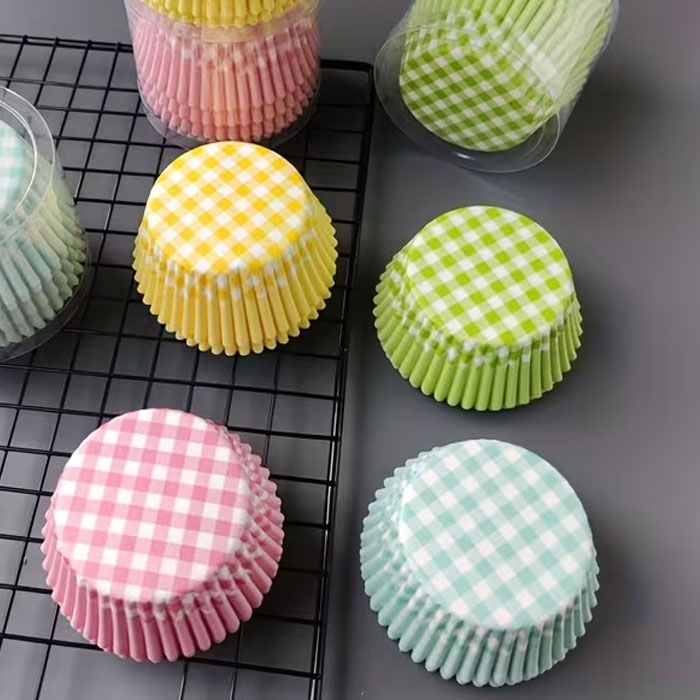 100 pc. Gingham Assortment Cupcake Liners