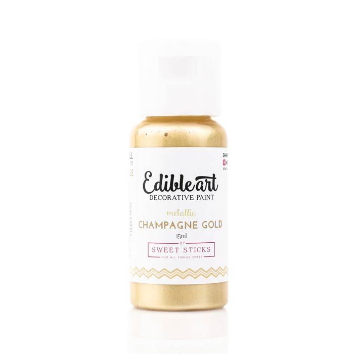 Edible Arts Metallic Champagne Gold Paint-15ml