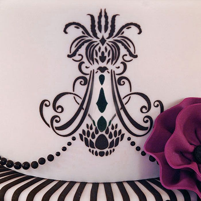 Chandelier Medallion Stencil