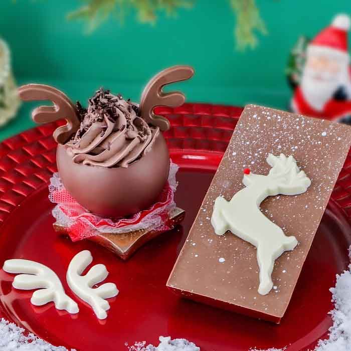 Chocolate Mold Reindeer Ornaments
