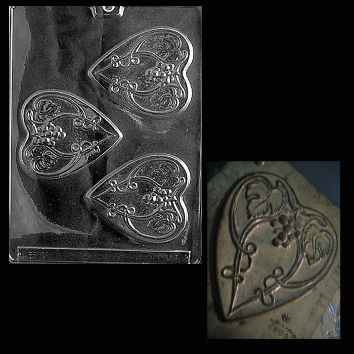 Chocolate Mold Art Nouveau Heart