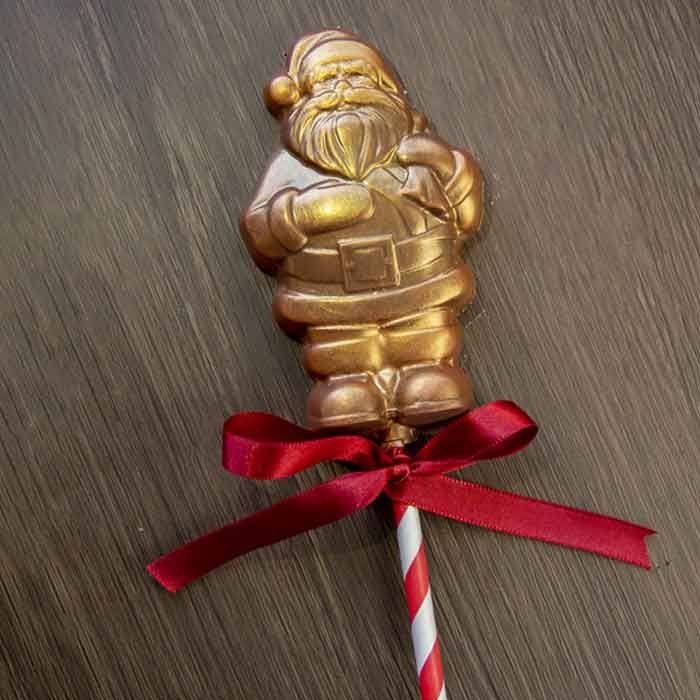 Chocolate Mold Santa Lollipop