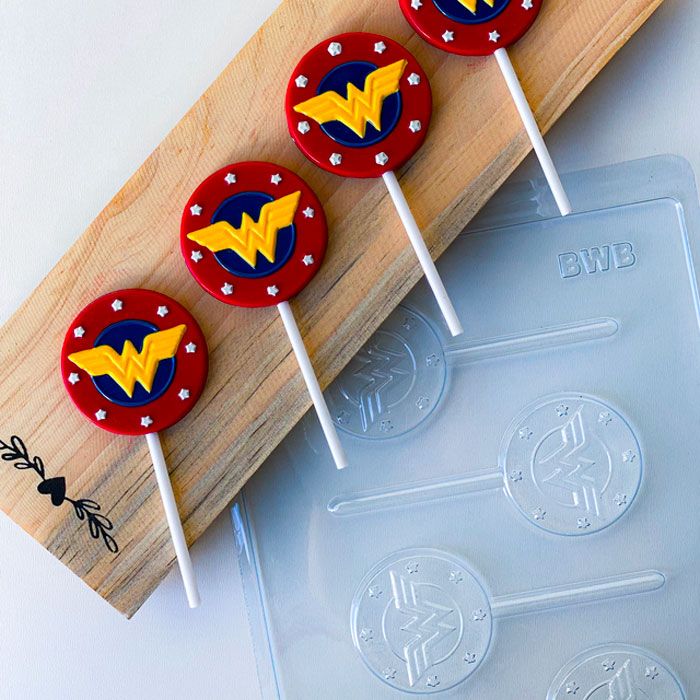 Chocolate Mold Wonderful Woman Lolly 