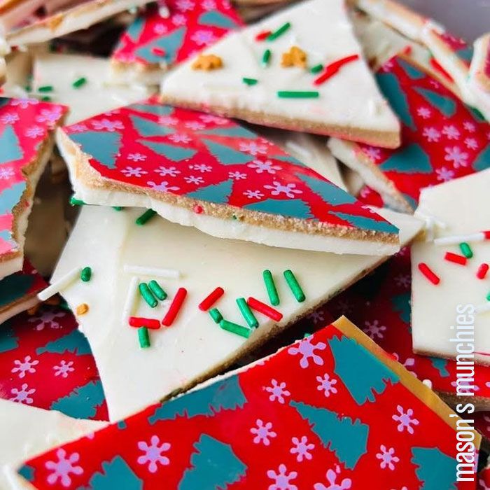 Chocolate Transfer Sheet Christmas Trees