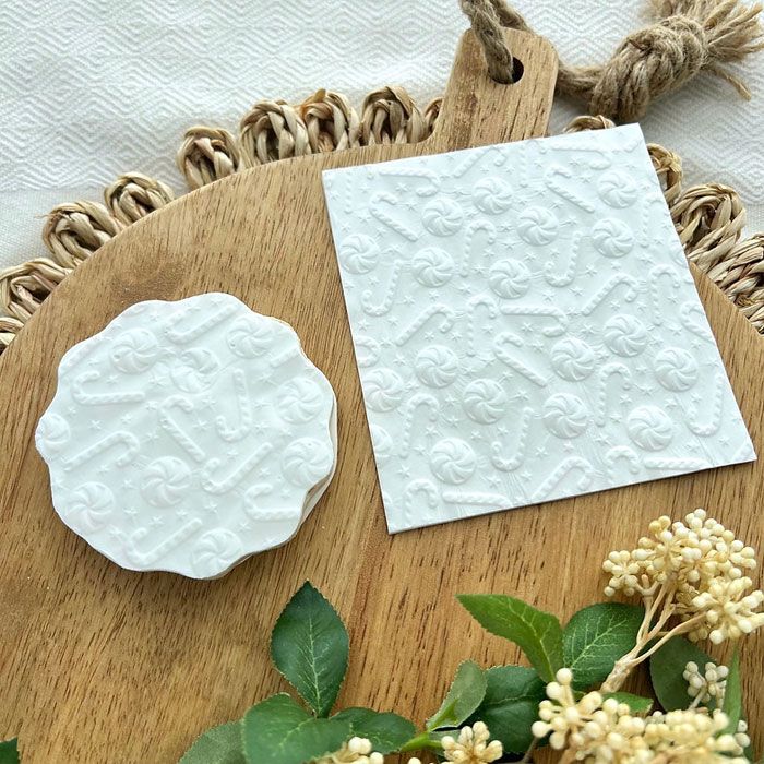 Christmas Candy Embossed Parchment Sheets