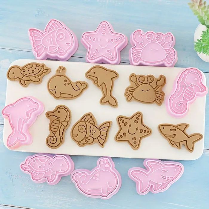 Ocean Friends Cookie Cutter and Embosser Set