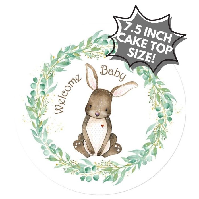 Icing Sheet Woodland Animal Baby Shower Cake