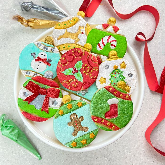 Christmas Ornaments Cookie Cutter and Embosser Set