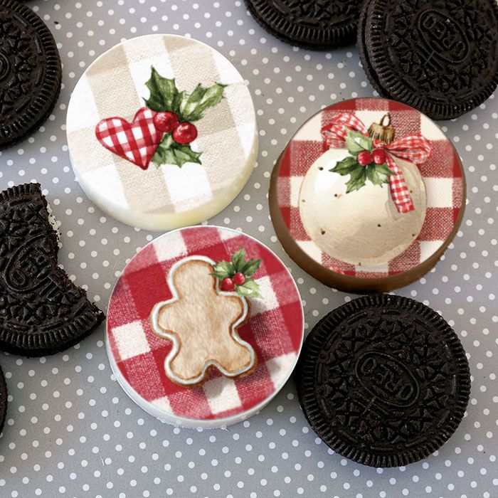 Icing Sheets Country Christmas Cookie/Cupcake