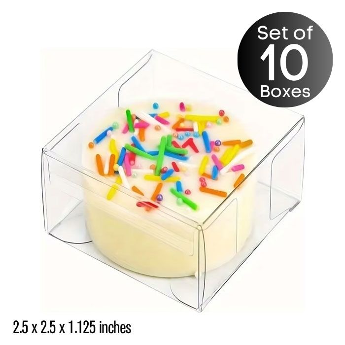Crystal Clear Cookie Boxes 2.5 Inch