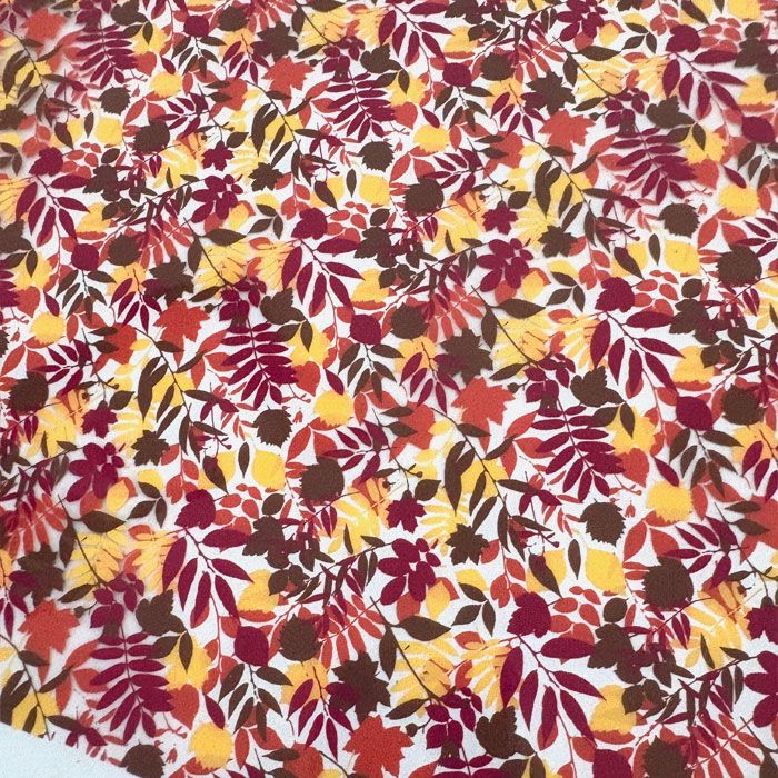 Chocolate Transfer Sheet Autumn Leaves