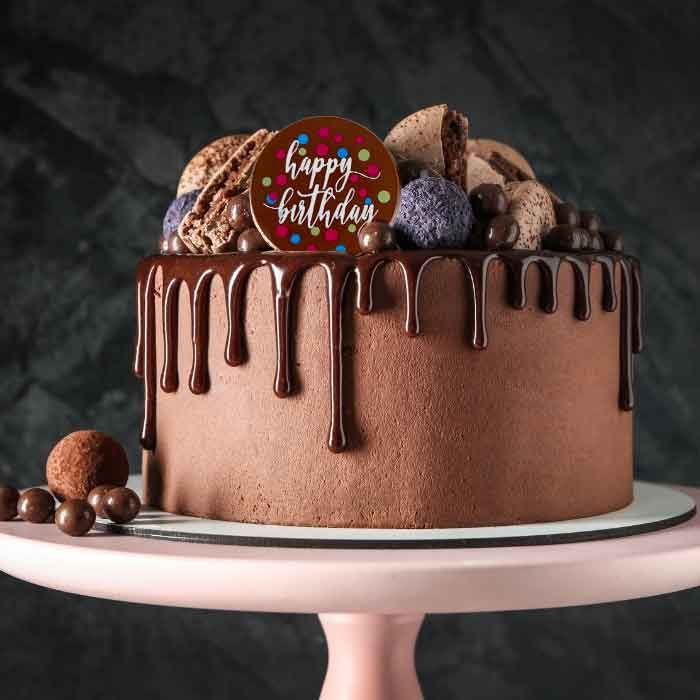 Chocolate Transfer Happy Birthday Rounds
