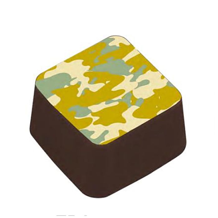 Chocolate Transfer Sheet Desert Camouflage