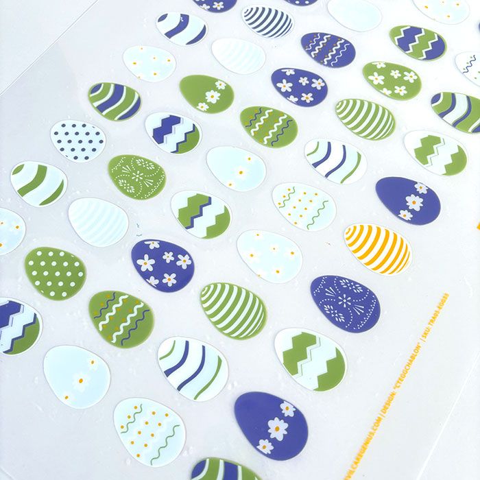 Chocolate Transfer Egg Chablon 