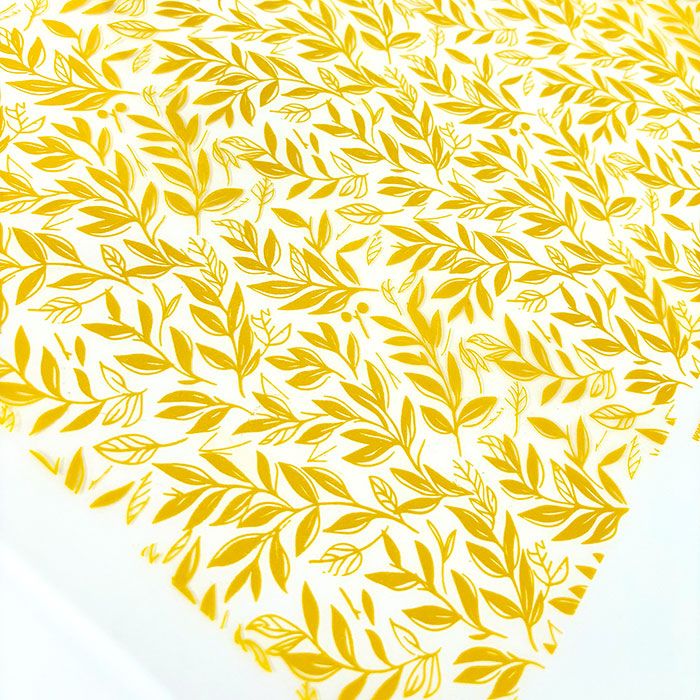 Chocolate Transfer Gold Boughs