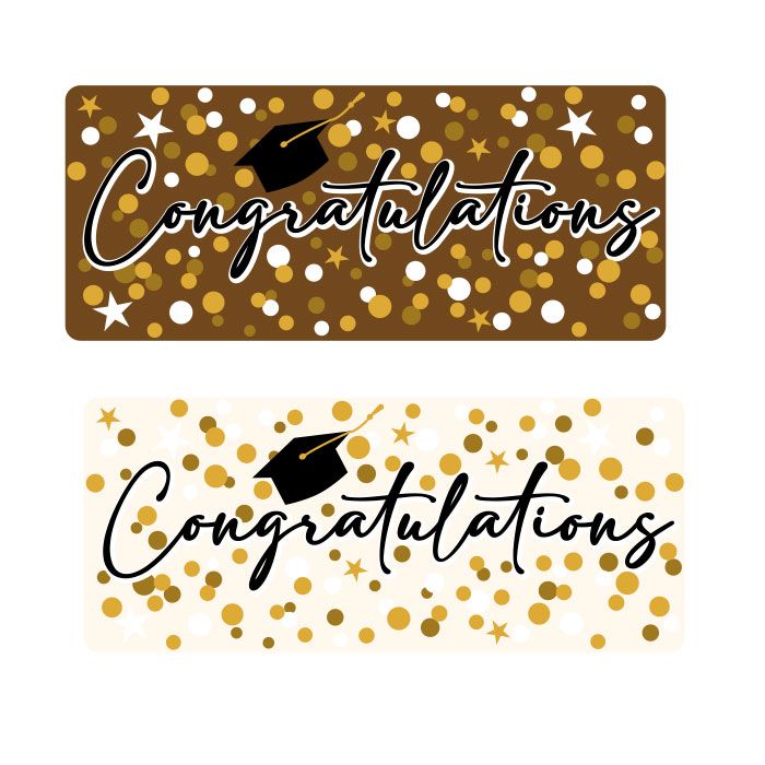 Chocolate Transfer Graduation Bars