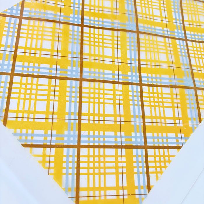 Chocolate Transfer Metallic Plaid