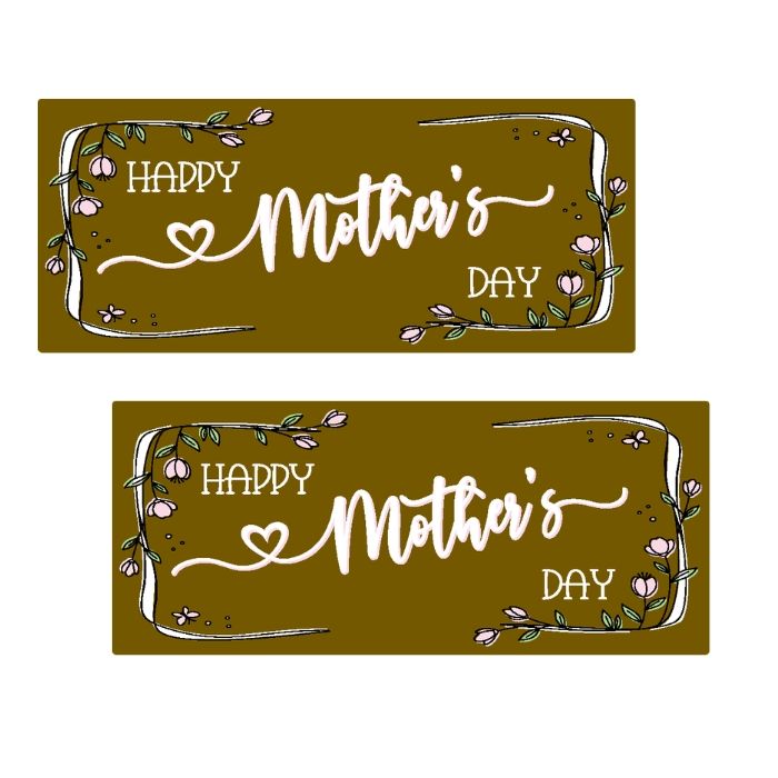 Chocolate Transfer Mother's Day Bars