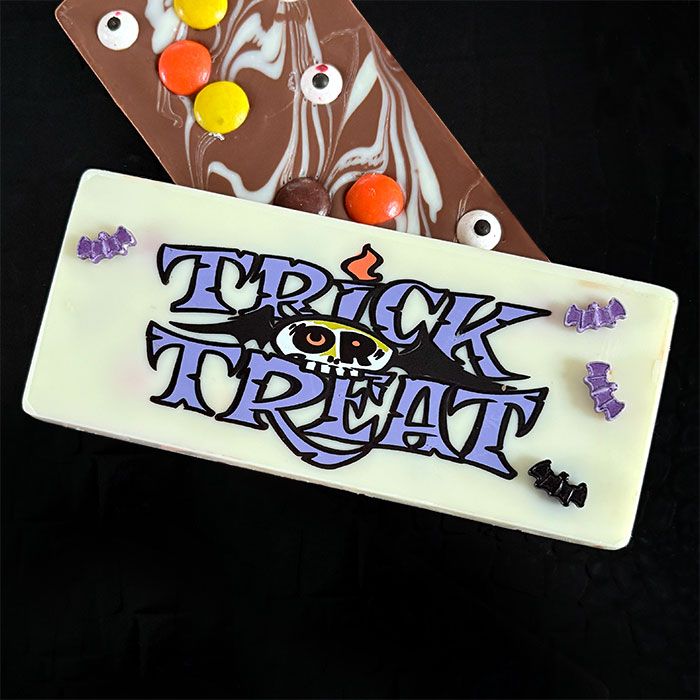 Chocolate Transfer Sheet Trick or Treat Bar
