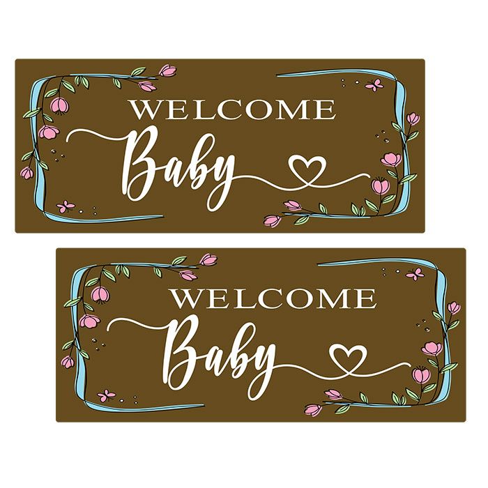 Chocolate Transfer Welcome Baby Bars