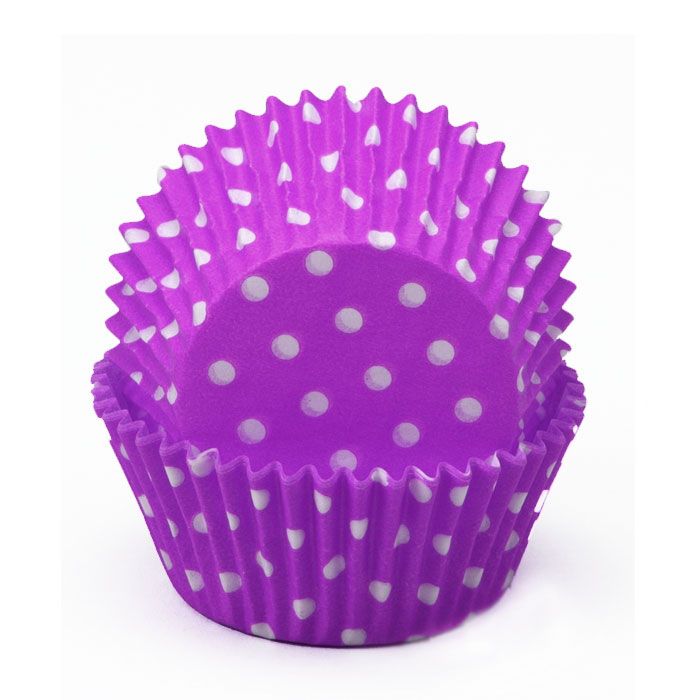 Cupcake Liners Polka Dot Purple