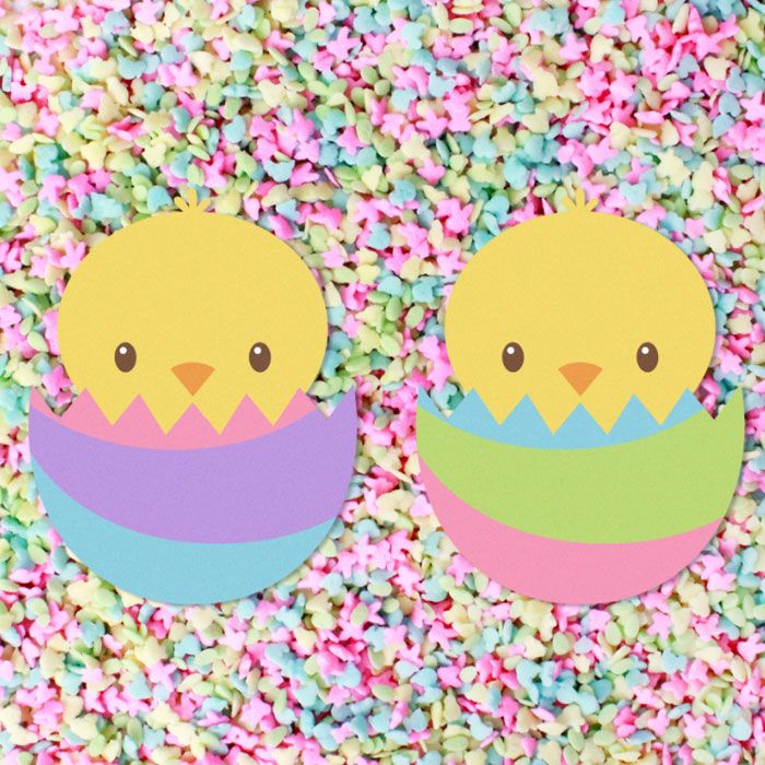 Edible Cupcake Toppers Easter Chicks