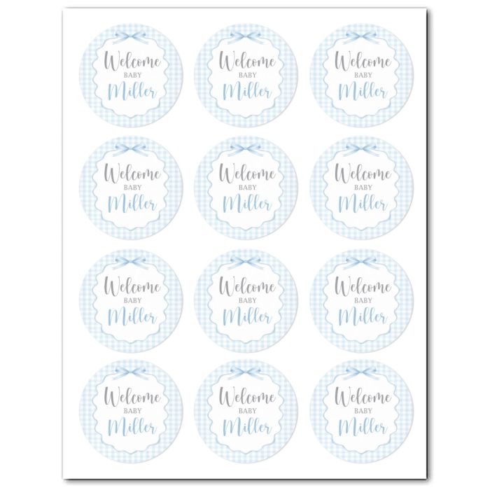 Customizable Icing Sheets Baby Shower Blue