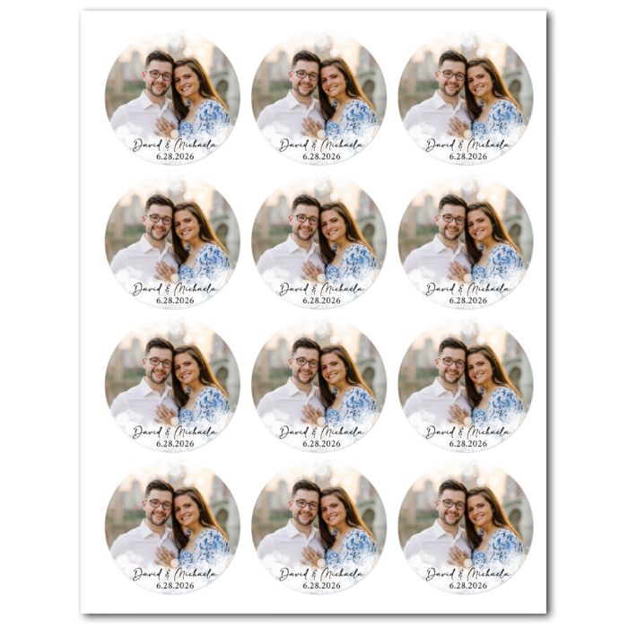 Customizable Icing Sheet Bubbles Photo Cookie